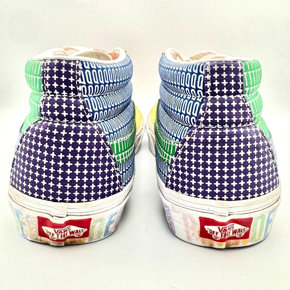 Vans Sk8-Mid Pride Patchwork Multicolor Alphabet … - image 9